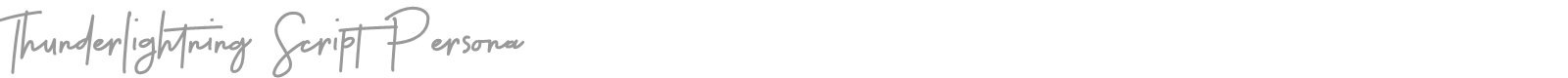 Thunderlightning Script font preview
